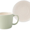 La Cafetiere Cup and Saucer, 32 x 32 x 11 cm, Stone, Pistachio